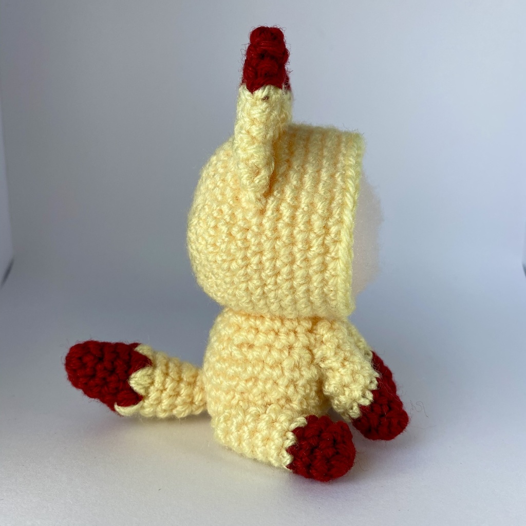 赤耳キツネさんおまんじゅう・もちぷち系着ぐるみ胴体付き