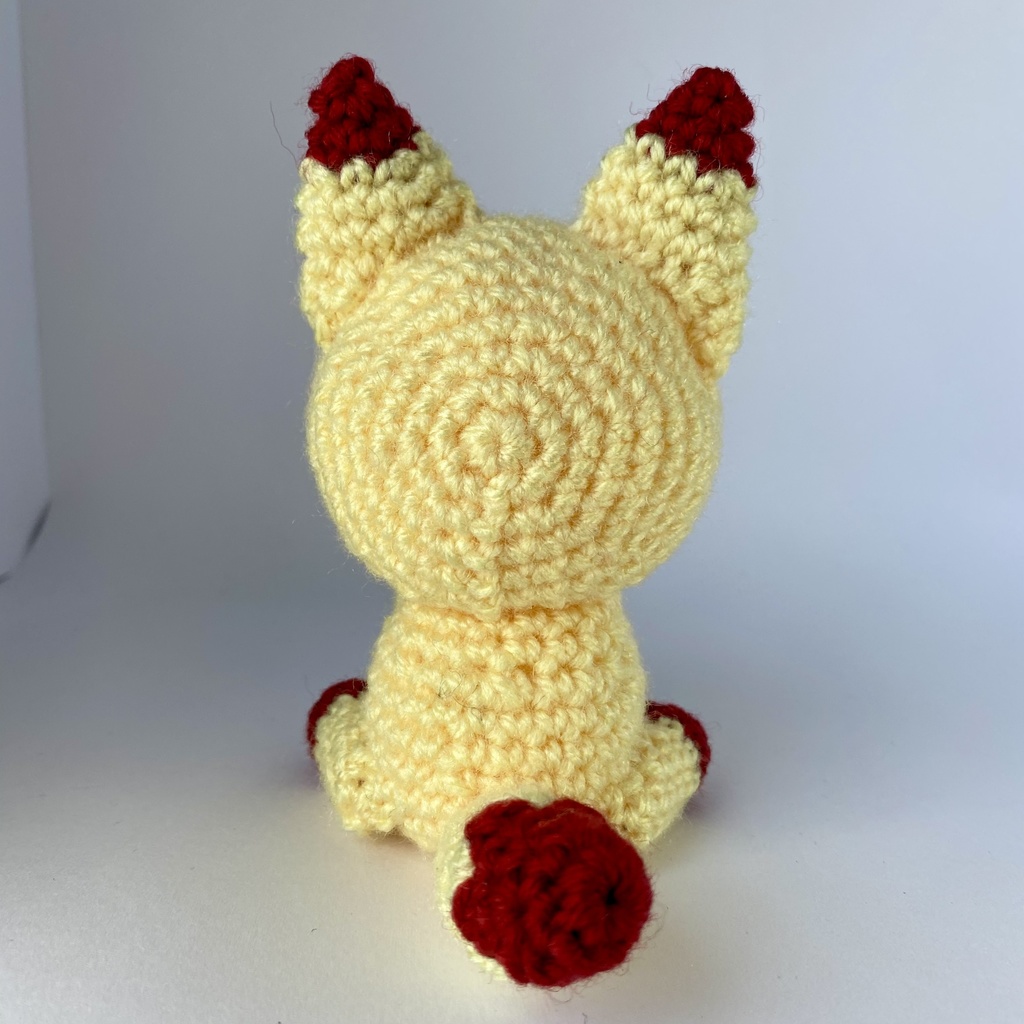 赤耳キツネさんおまんじゅう・もちぷち系着ぐるみ胴体付き