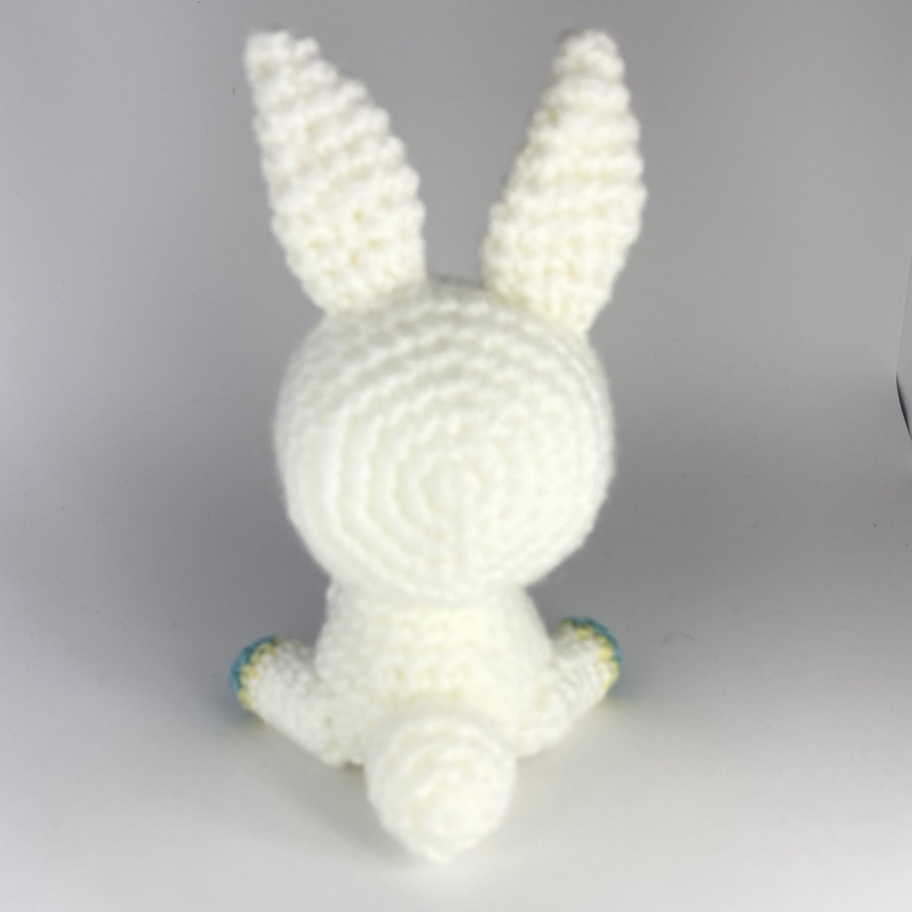 ウサギさん(黄水色混色)おまんじゅう・もちぷち系着ぐるみ胴体付き