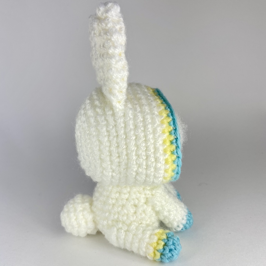 ウサギさん(黄水色混色)おまんじゅう・もちぷち系着ぐるみ胴体付き