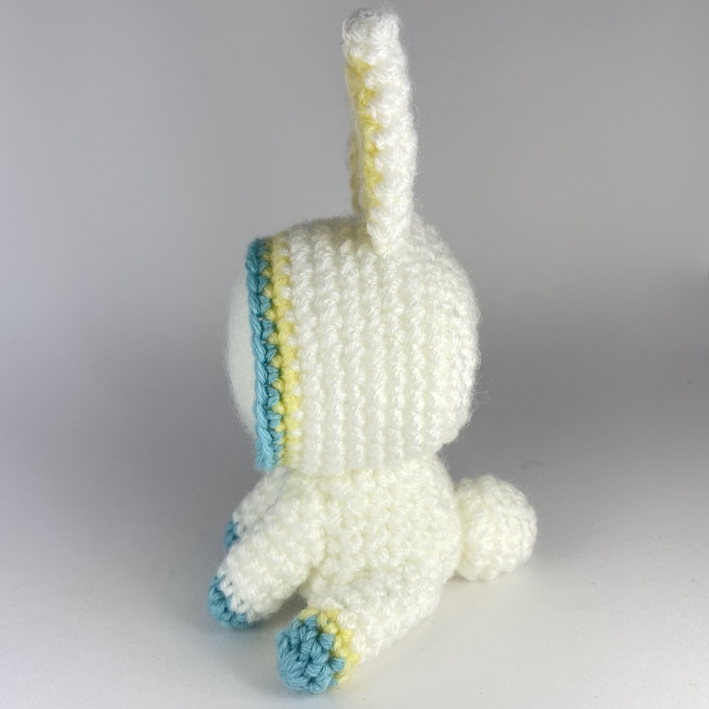 ウサギさん(黄水色混色)おまんじゅう・もちぷち系着ぐるみ胴体付き