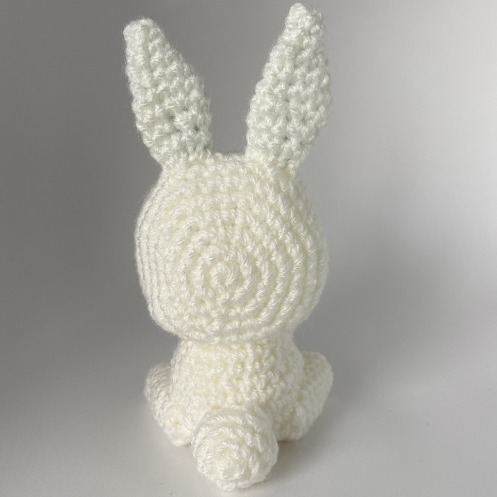 ウサギさん(耳中水色)おまんじゅう・もちぷち系着ぐるみ胴体付き