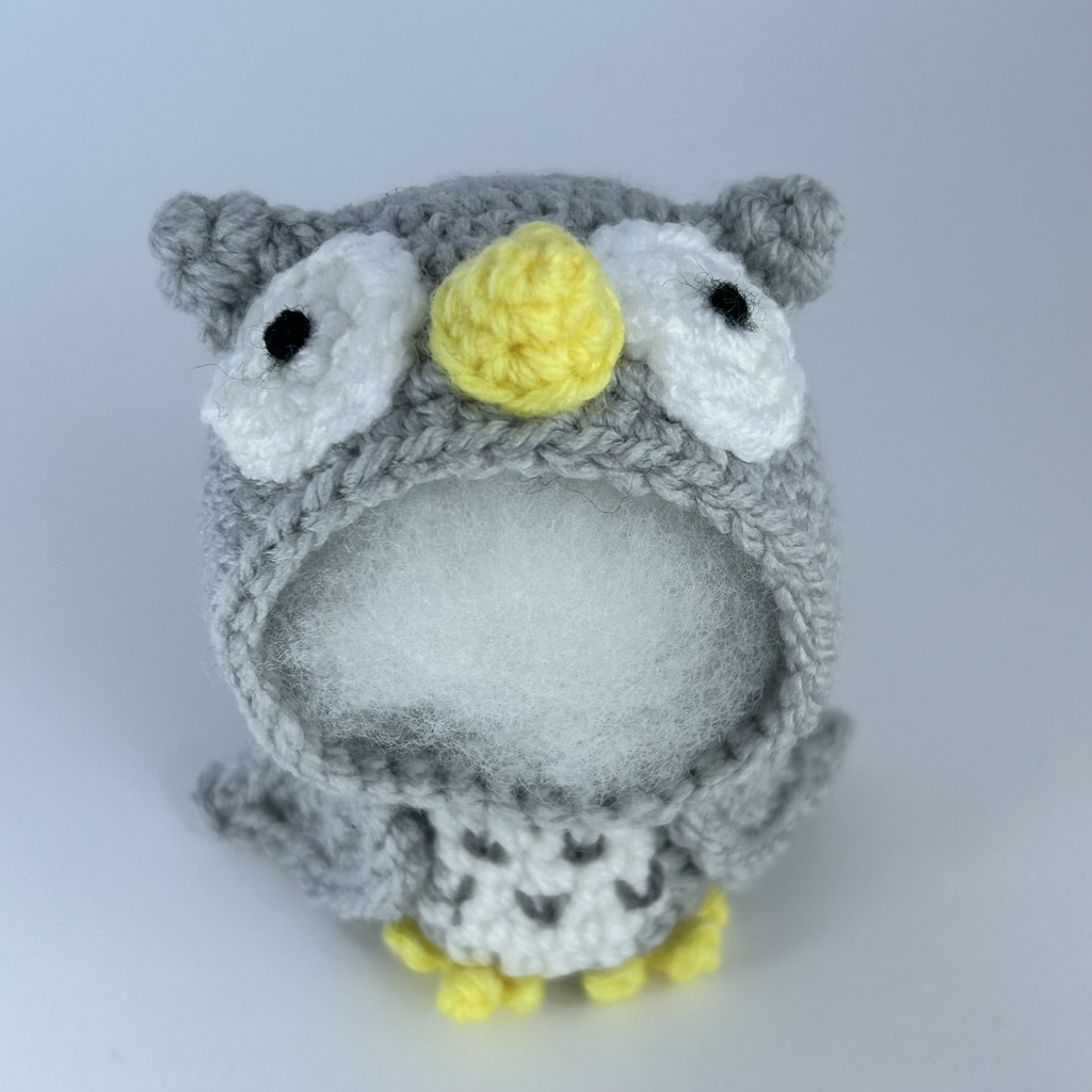 フクロウさん(グレー)おまんじゅう・もちぷち系着ぐるみ胴体付き