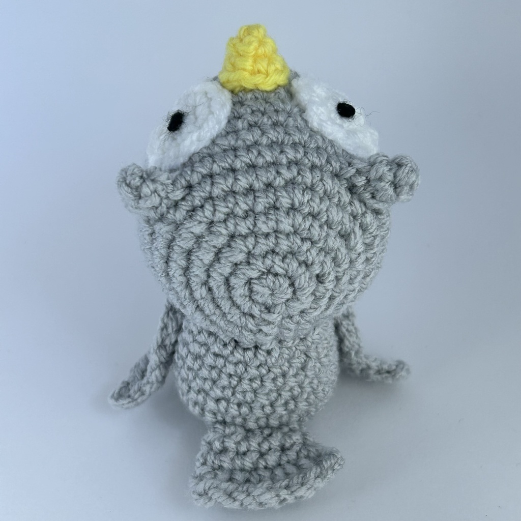 フクロウさん(グレー)おまんじゅう・もちぷち系着ぐるみ胴体付き