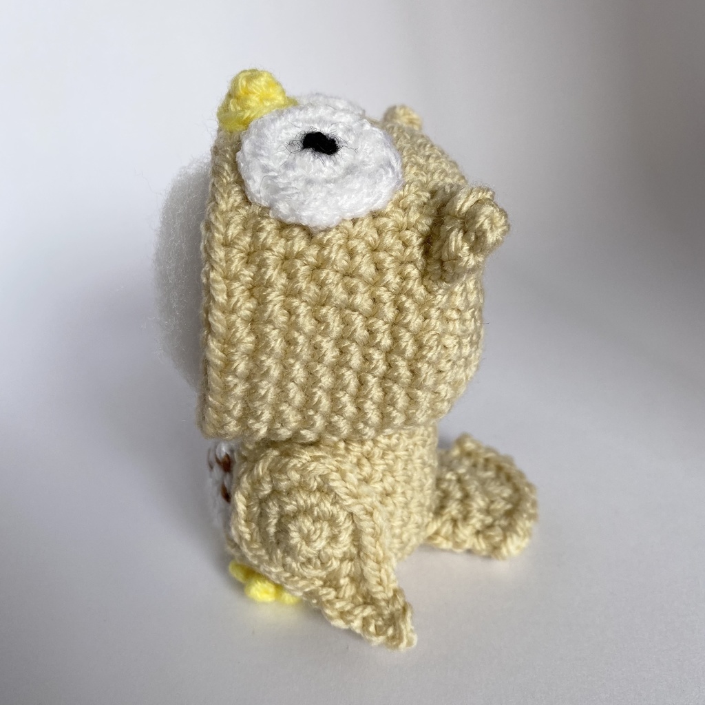 フクロウさん(茶色)おまんじゅう・もちぷち系着ぐるみ胴体付き