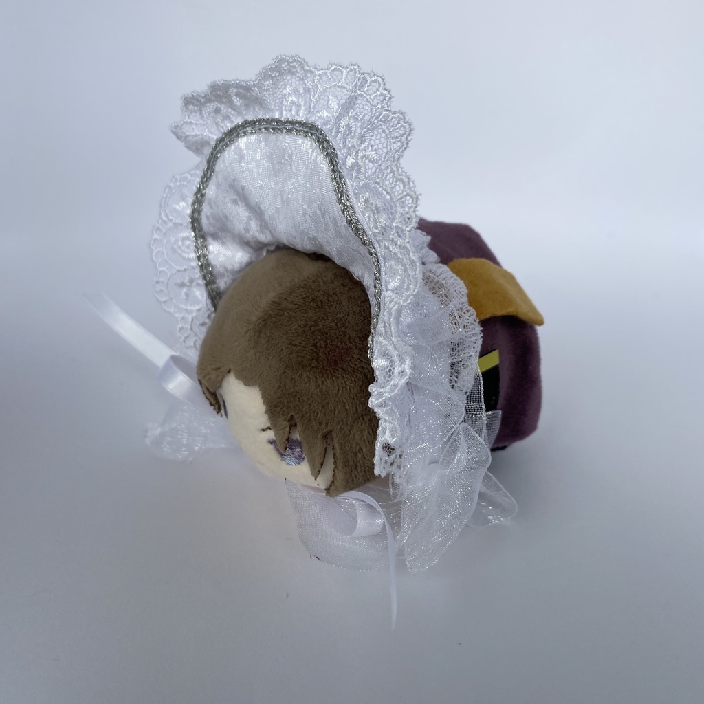 もちもちマスコット用ボンネット(白×白)