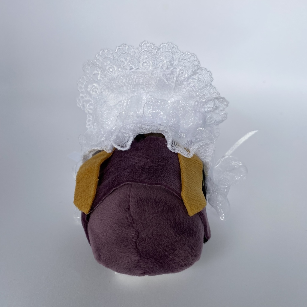 もちもちマスコット用ボンネット(白×白)