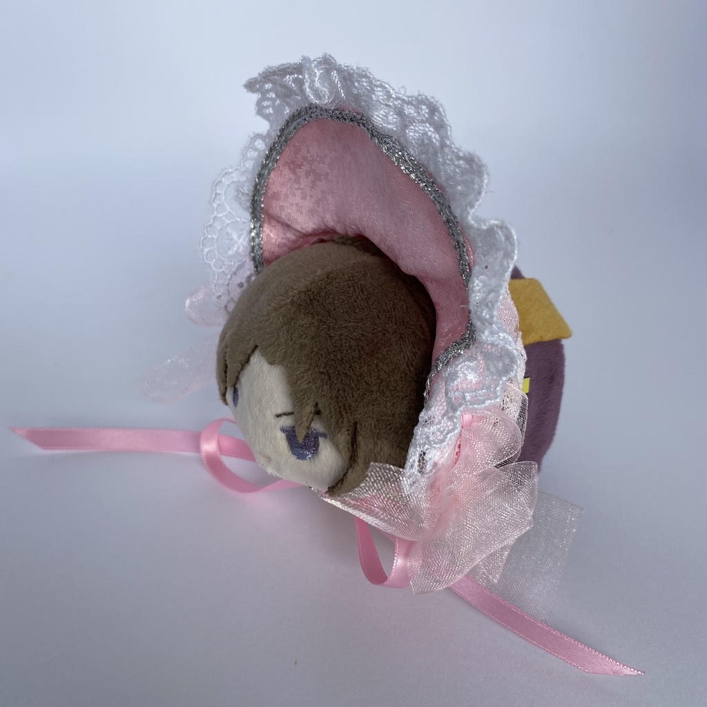 もちもちマスコット用ボンネット（ピンク×ピンク）