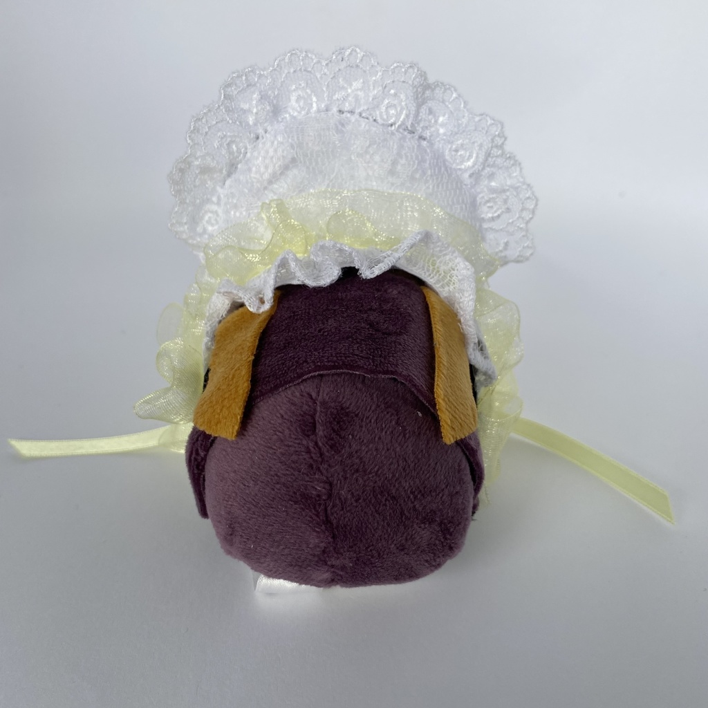 もちもちマスコット用ボンネット(白×黄色)