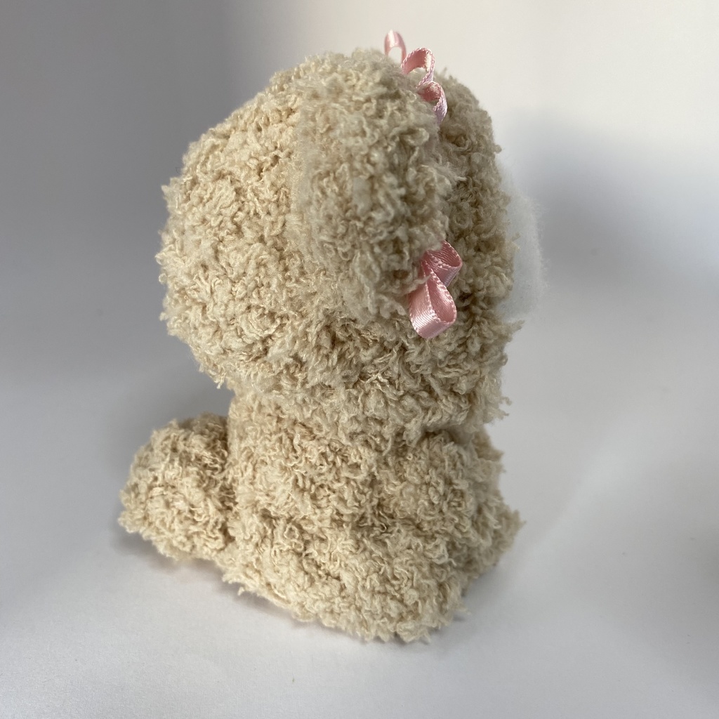 耳【リボン付き(ピンク)】モコモコくまさんおまんじゅう・もちぷち系着ぐるみ胴体付き