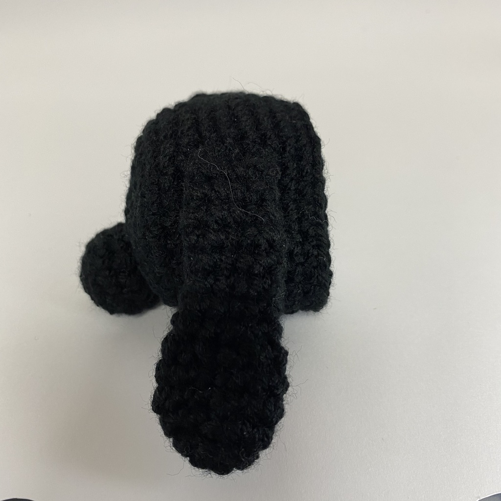 垂れ耳黒うさぎさんおまんじゅう着ぐるみ頭のみ