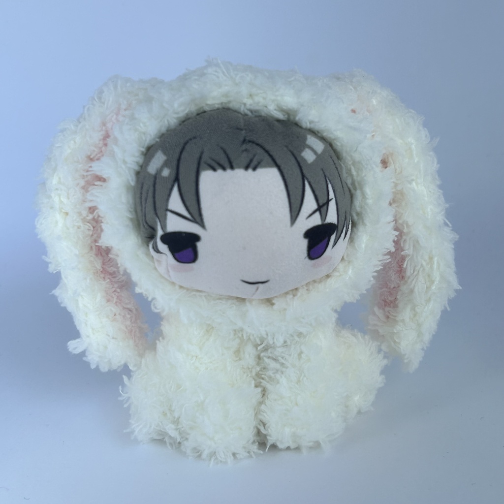 モコモコ垂れ耳うさぎさん(白)おまんじゅう・もちぷち系着ぐるみ胴体付き