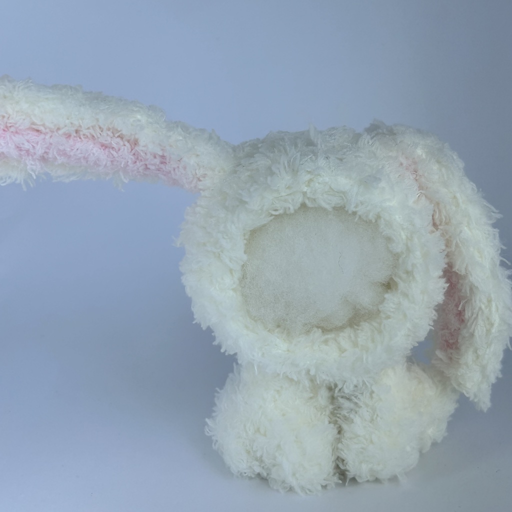 モコモコ垂れ耳うさぎさん(白)おまんじゅう・もちぷち系着ぐるみ胴体付き