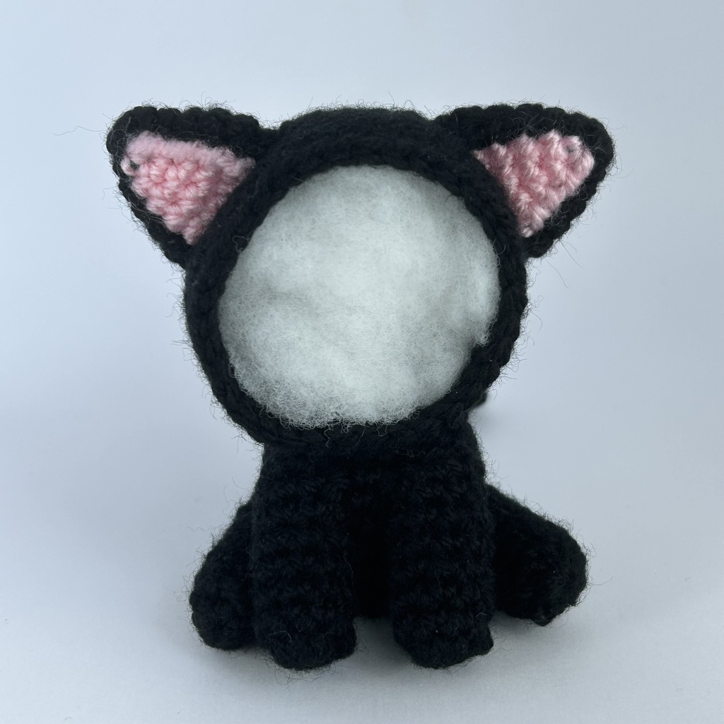 黒猫さんおまんじゅう・もちぷち系着ぐるみ胴体付き