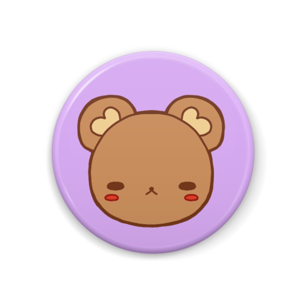 ラブデリベア　缶バッジ④　ねむねむ