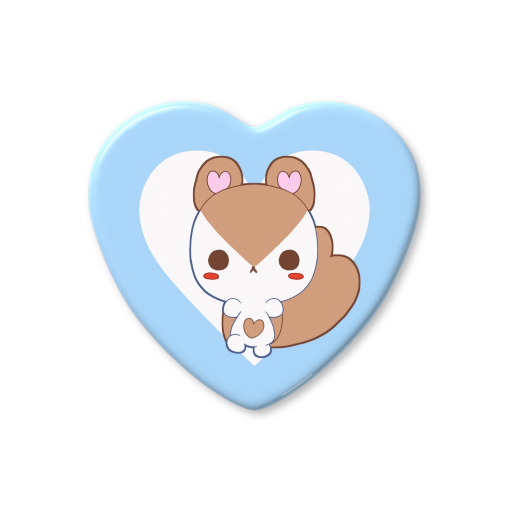 ラブデリフレンズ　ハート缶バッジ⑧　ももんが