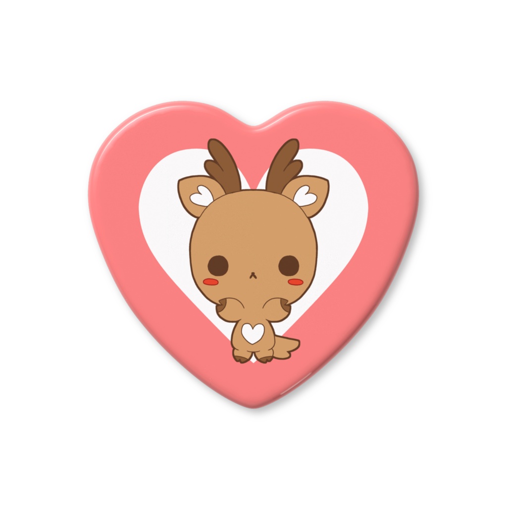 ラブデリフレンズ　ハート缶バッジ⑫　しか