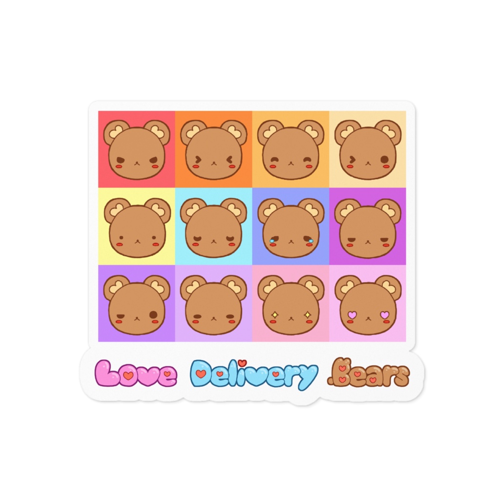 ラブデリベア　ステッカー①　ロゴ有り