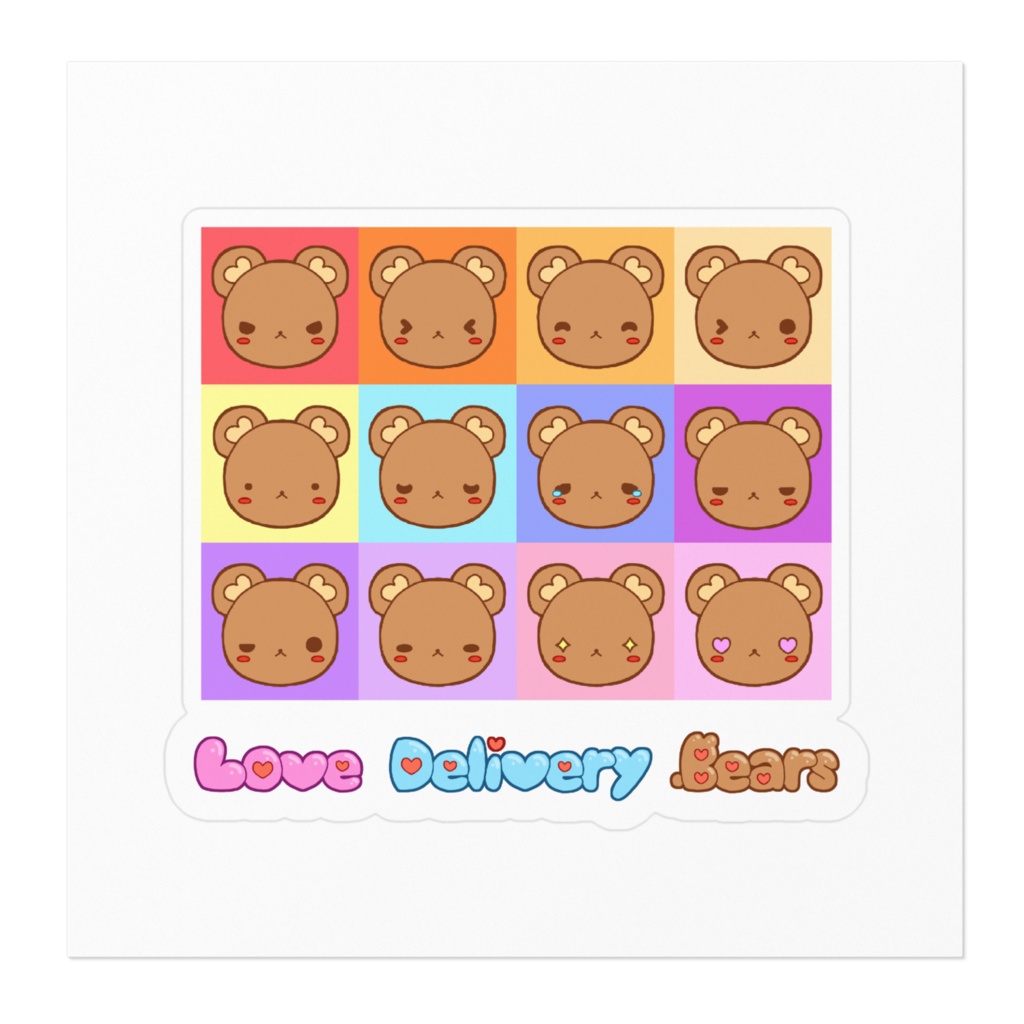 ラブデリベア ステッカー① ロゴ有り