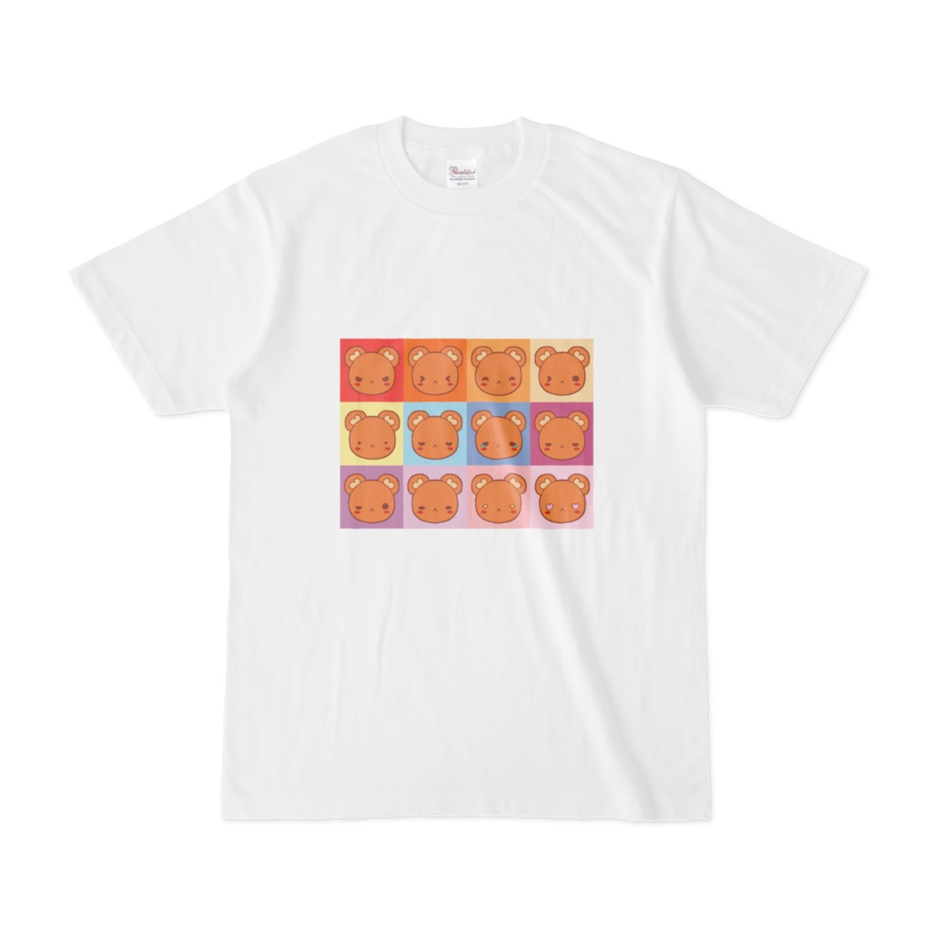 ラブデリベア　Tシャツ②　くまの表情12変化　ロゴ無し