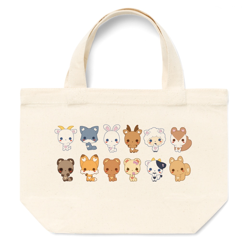 ラブデリフレンズ　トートバッグS　くまとゆかいな仲間たち　ロゴ無し