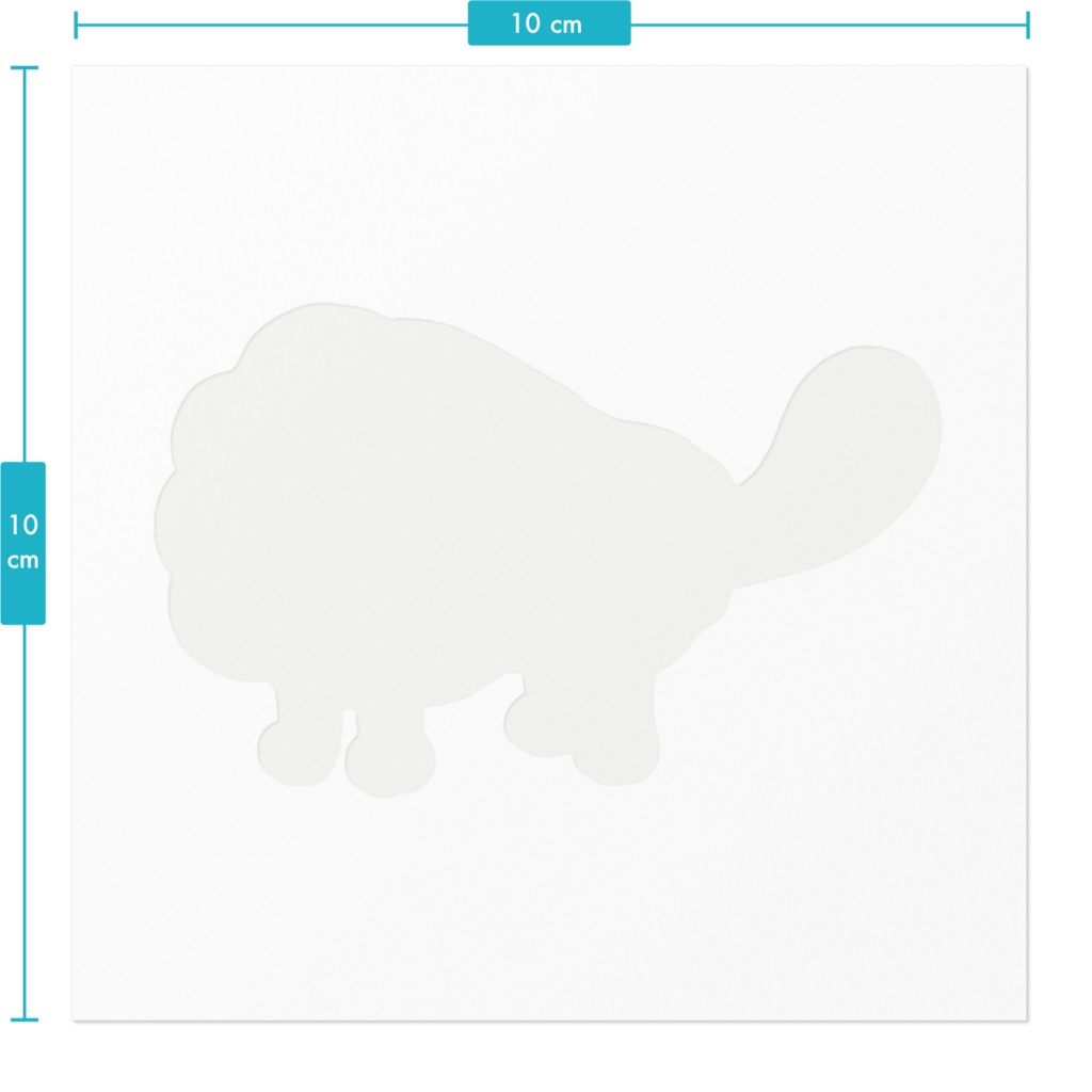 ピーマンたぬきステッカー