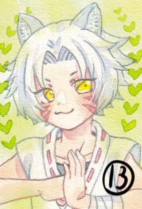 【カードサイズ原画】獣人