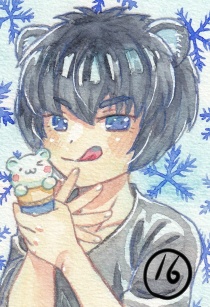 【カードサイズ原画】獣人