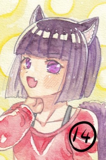 【カードサイズ原画】獣人