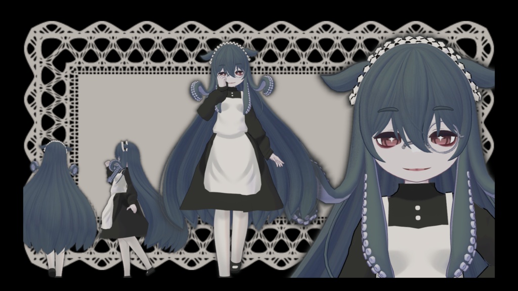 【Type:タコナカ対応】メイド服+アイテクスチャ+ボディテクスチャ+表情セット