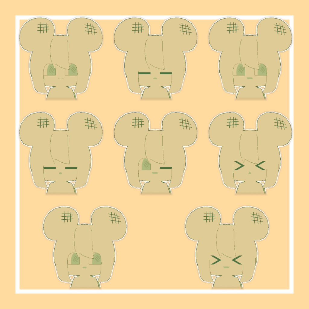 かめろんぱんちゃん【オリジナル3Dモデル】