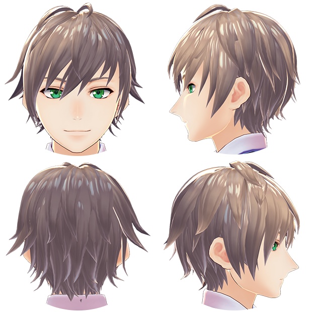 【VRoid】ヘアプリセット "外ハネショート"