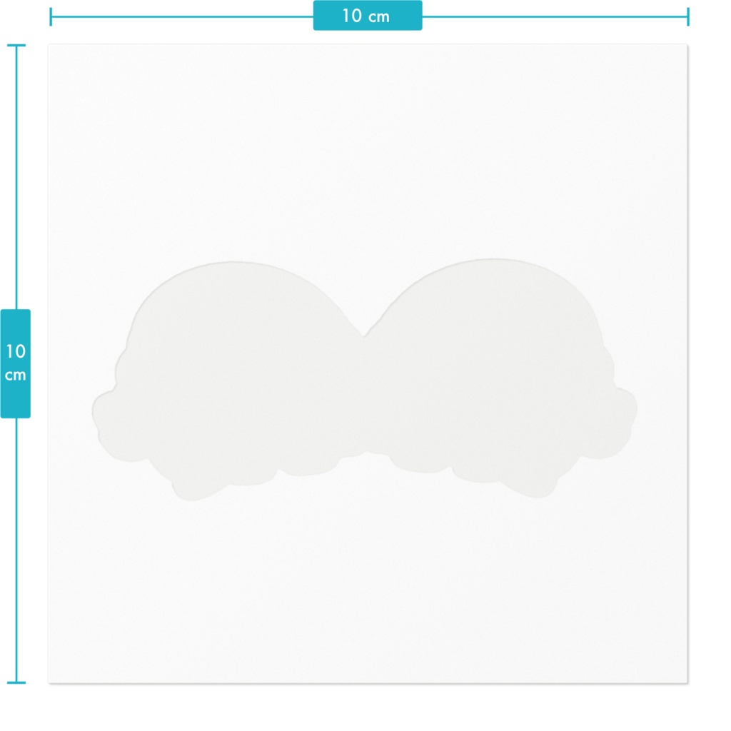 こままるのステッカー 「おすわり」