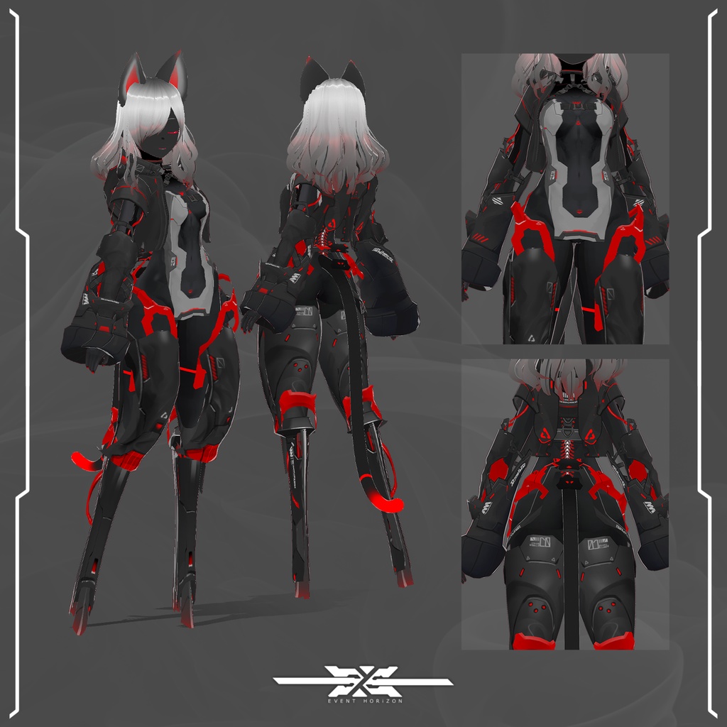 【VRC対応3Dモデル】BF-3105-03 唐紅 -Karakurenai-