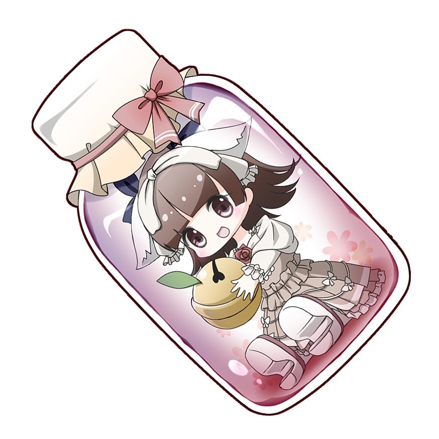 瓶入りロリイタちゃんアクリルキーホルダー