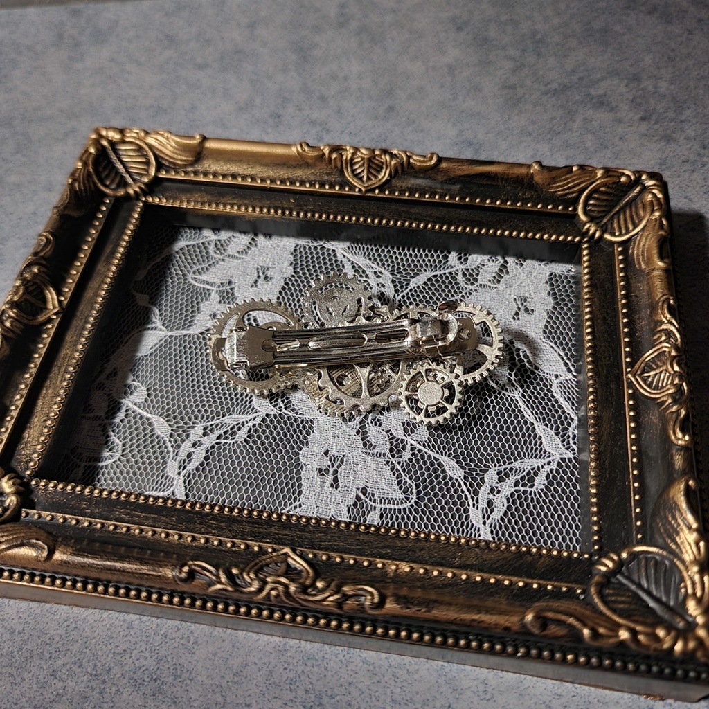 歯車のバレッタ