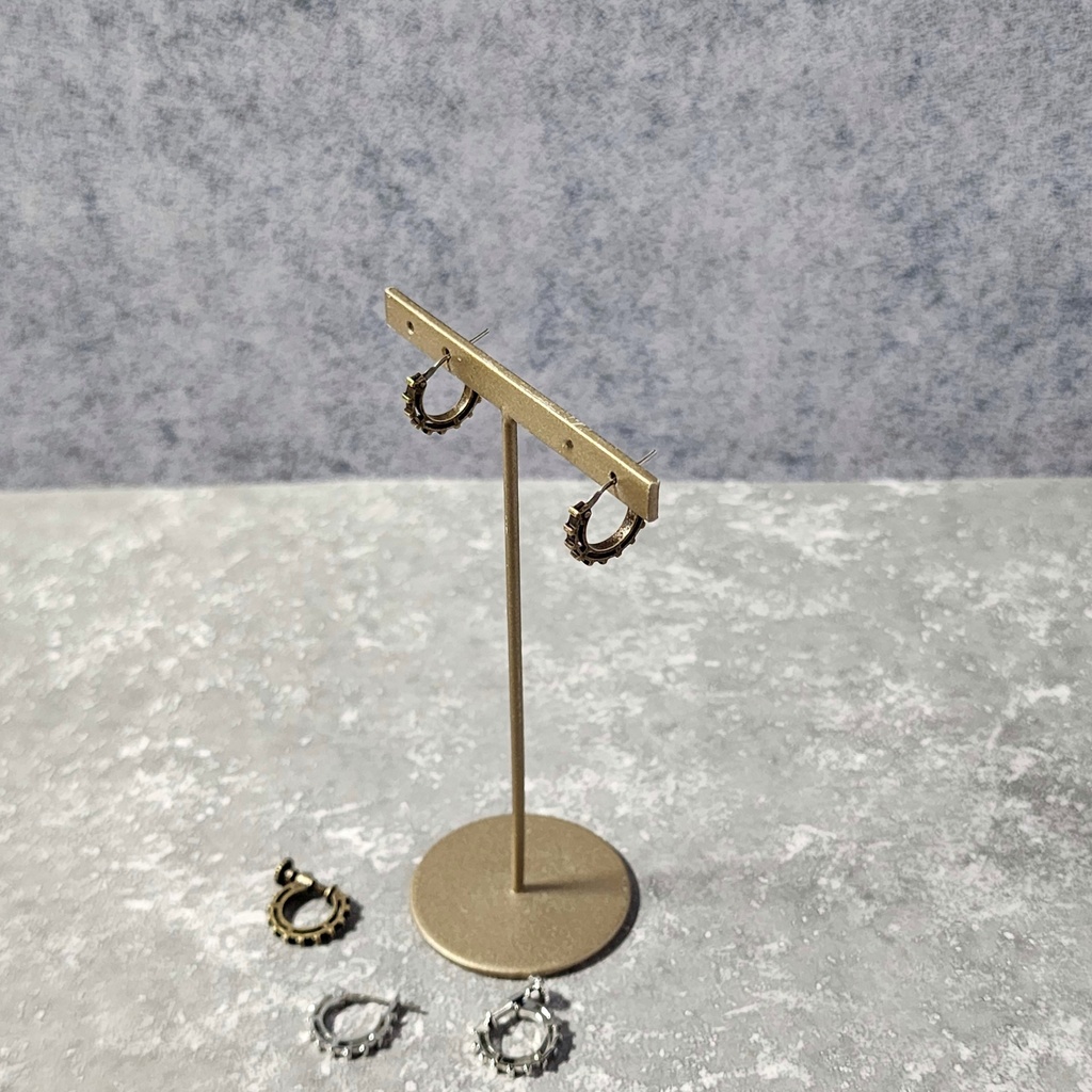 歯車ピアス / イヤリング《プレーン》