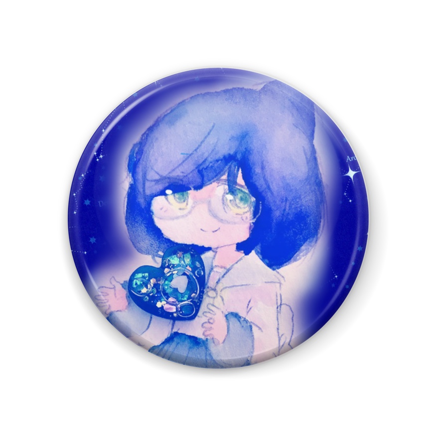 女の子 ぷち缶バッチ