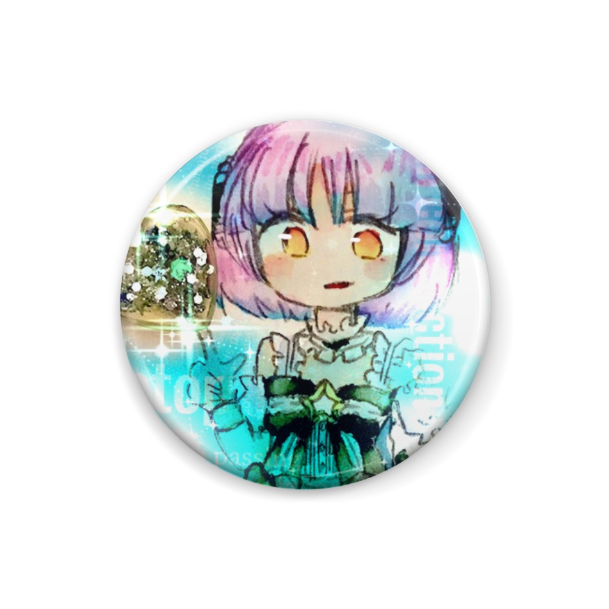 女の子 ぷち缶バッチ