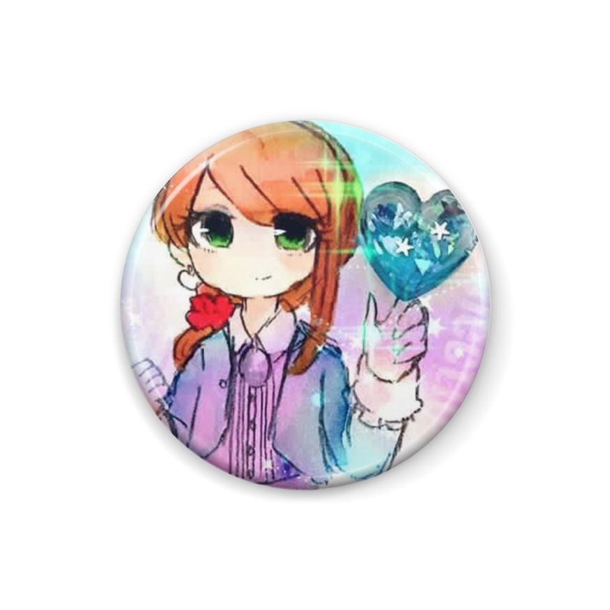 女の子 ぷち缶バッチ