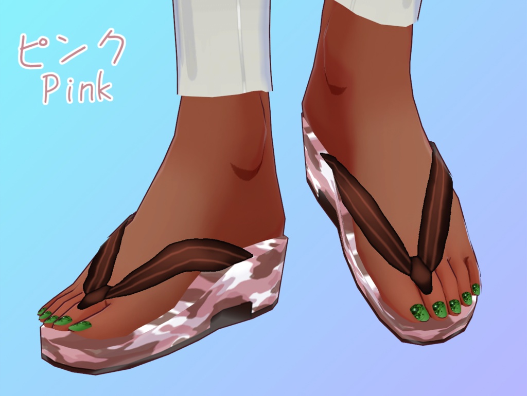 迷彩柄サンダル 全6色 Camouflage sandals available in 6 colors