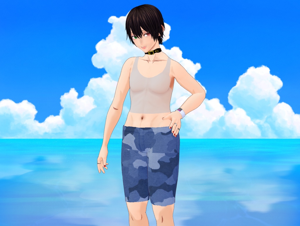 迷彩柄水着男性用 全6色 Camouflage swimsuit for men, available in 6 colors