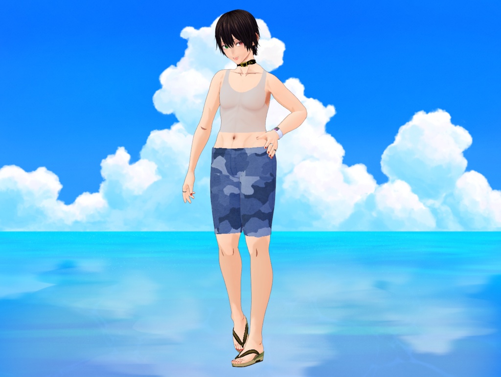 迷彩柄水着男性用 全6色 Camouflage swimsuit for men, available in 6 colors