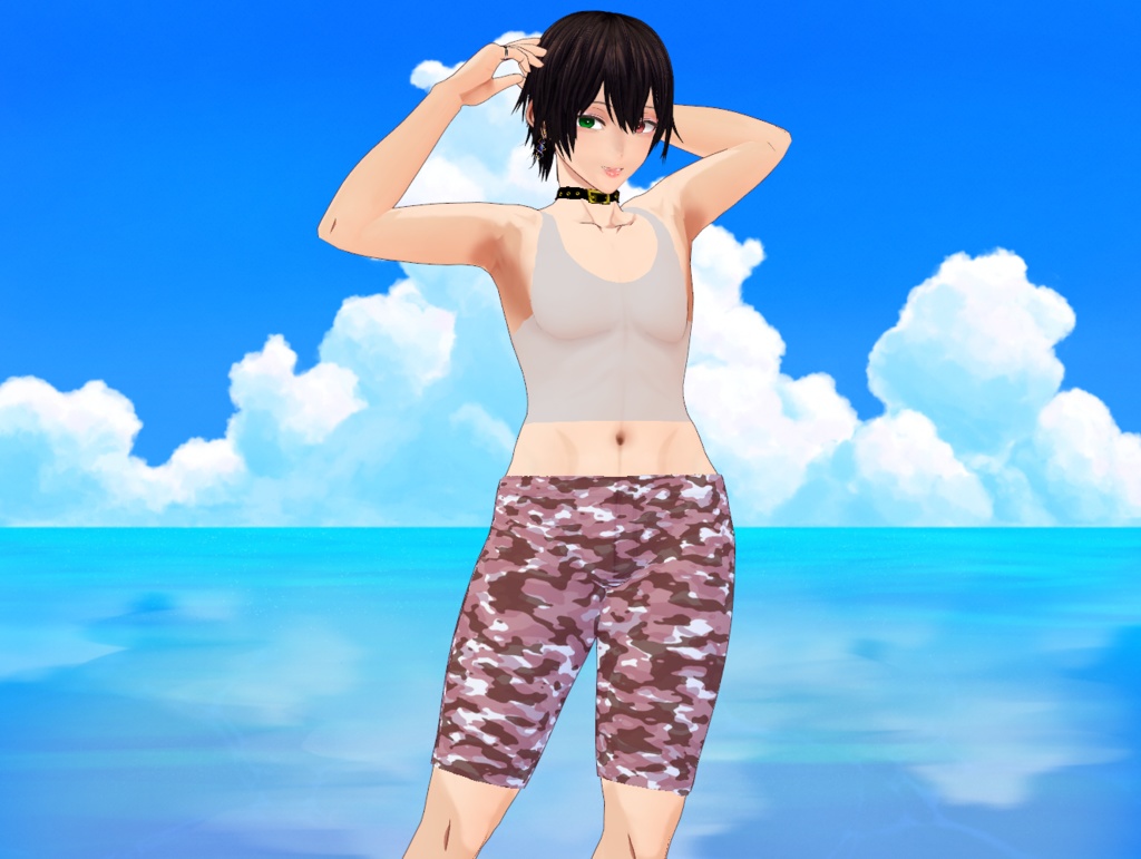 迷彩柄水着男性用 全6色 Camouflage swimsuit for men, available in 6 colors