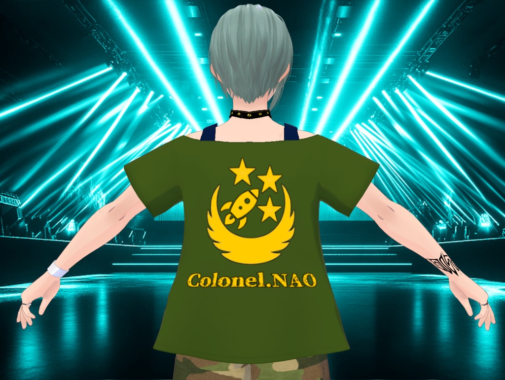 【無料あり・Free available】DJ.NAO大佐応援Tシャツ DJ.Colonel NAO Support T-shirt