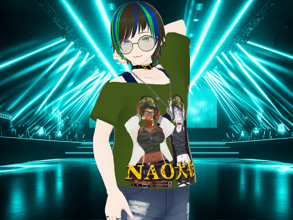 【無料あり・Free available】DJ.NAO大佐応援Tシャツ DJ.Colonel NAO Support T-shirt