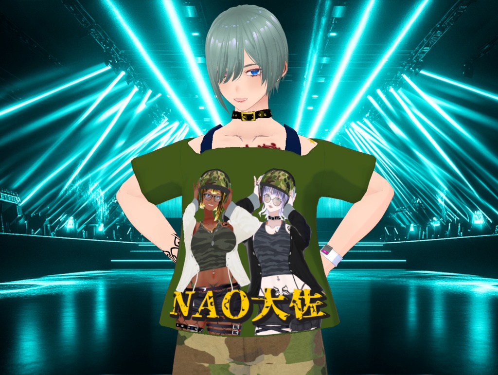 【無料あり・Free available】DJ.NAO大佐応援Tシャツ DJ.Colonel NAO Support T-shirt