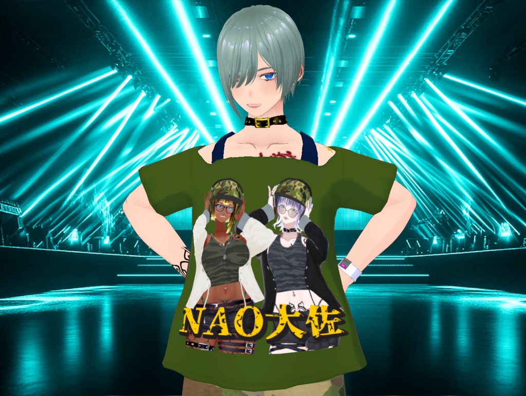 【無料あり・Free available】DJ.NAO大佐応援Tシャツ DJ.Colonel NAO Support T-shirt