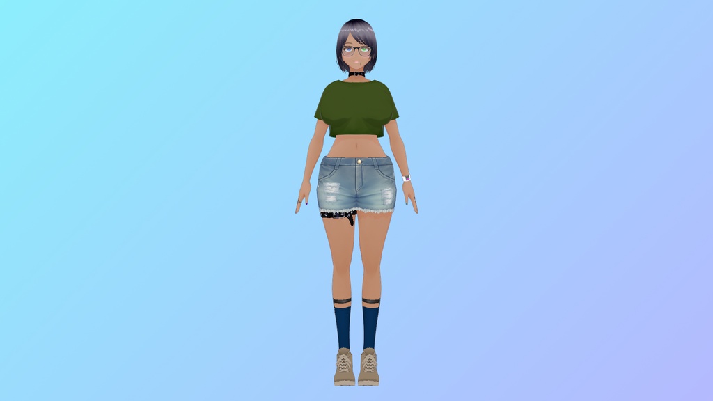 【Vroid&VRM】VRoid製アバター 奈緒弥_NAOMI