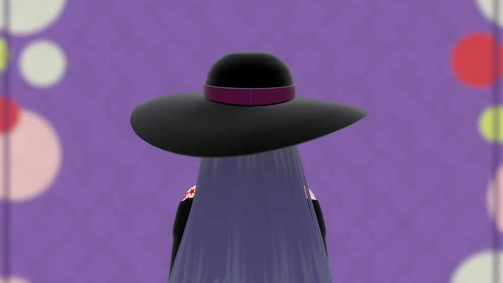 VRoid用アクセサリー フロッピーハット(ブリムハット) VRoid Accessory Floppy Hat (Brim Hat)